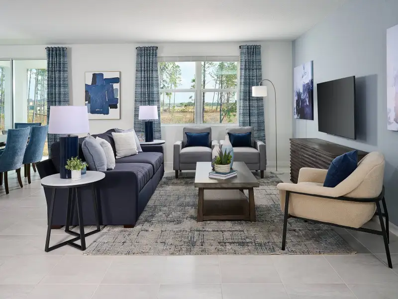 Furnished interior view inside a new home in Meritage Homes at Terra Lago - Classic Series, Indiantown (Image 3).