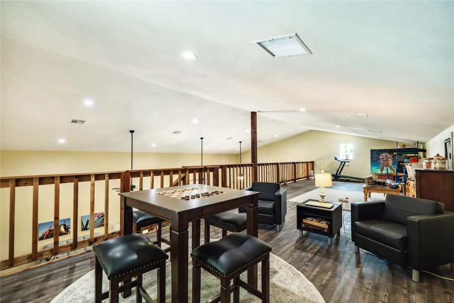 Loft area perfect for a game room, exercise area, storage, and more! Loft area perfect for a game room, exercise area, storage, and more!