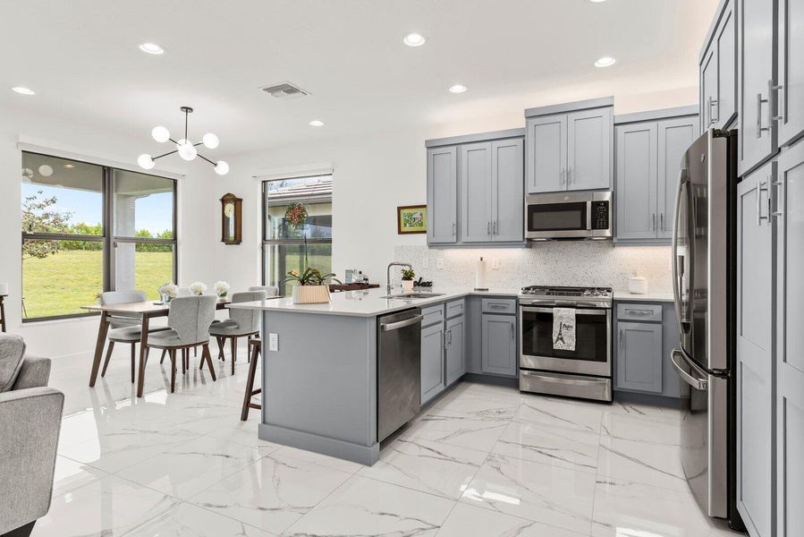 Furnished interior view inside a new home in , Port St. Lucie (Image 11). Furnished interior view inside a new home in , Port St. Lucie (Image 11).