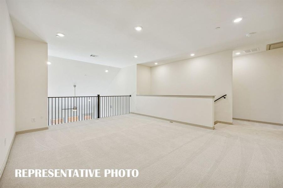 The family fun time never ends in this over the top game room!  REPRESENTATIVE PHOTO