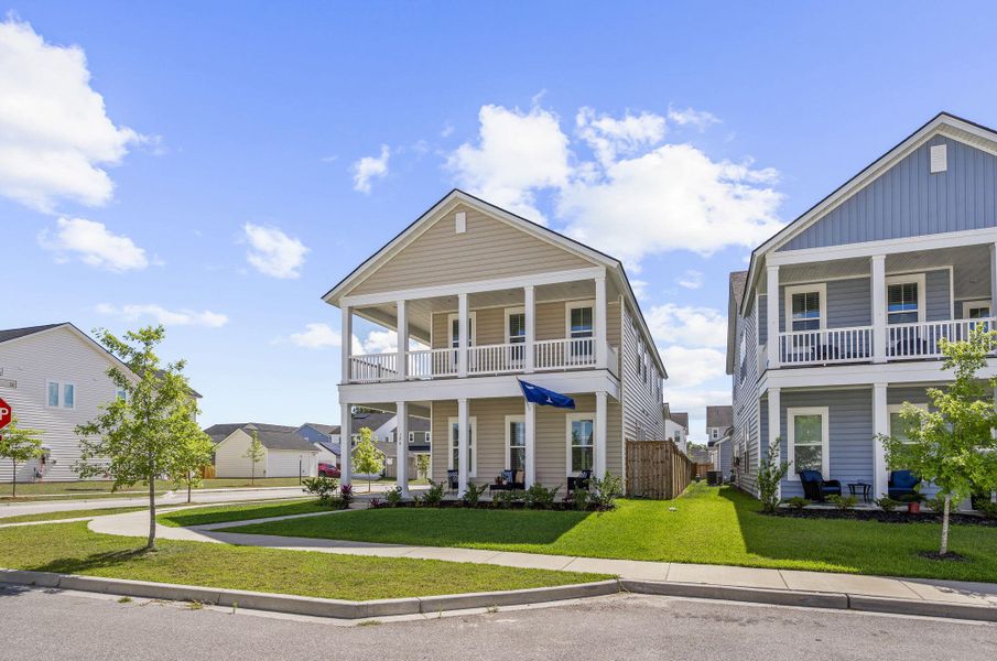 Front exterior of a new home in , Summerville, SC, highlighting curb appeal (Image 24).