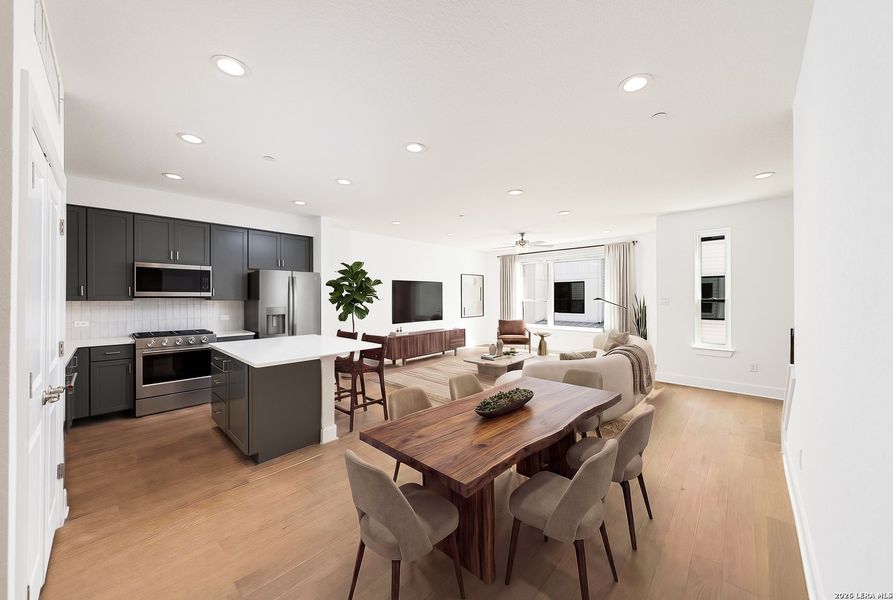 Furnished interior view inside a new home in , San Antonio (Image 9).
