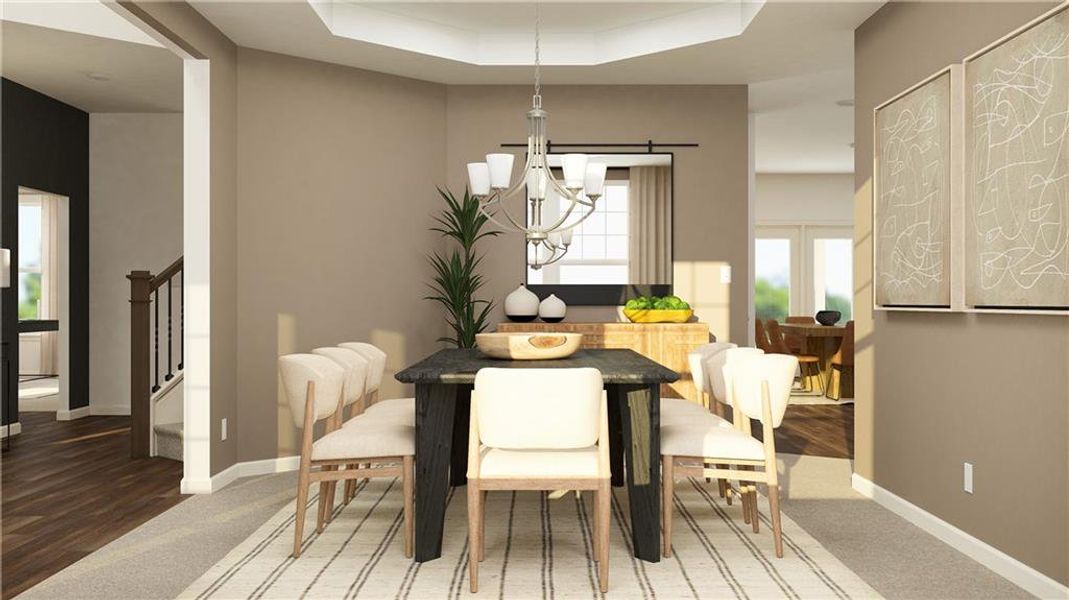 Furnished interior view inside a new home in Deer Valley, Canton (Image 18). Furnished interior view inside a new home in Deer Valley, Canton (Image 18).