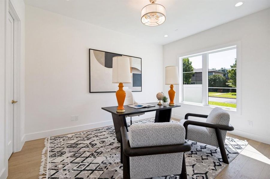 Furnished interior view inside a new home in , Dallas (Image 7).
