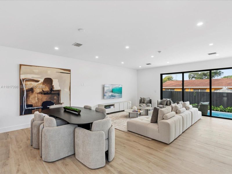 Furnished interior view inside a new home in , Miami (Image 34).