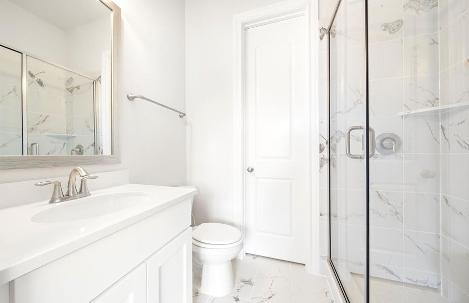 Furnished interior view inside a new home in Audubon 60', Magnolia (Image 7).