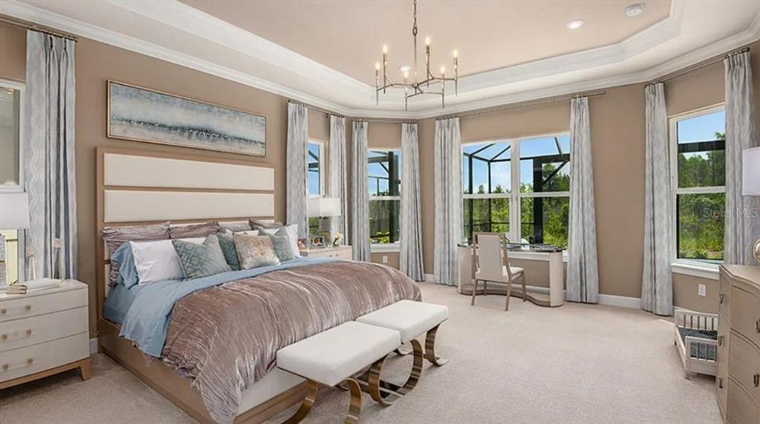 Furnished interior view inside a new home in Esplanade at Wiregrass Ranch, Wesley Chapel (Image 10). Furnished interior view inside a new home in Esplanade at Wiregrass Ranch, Wesley Chapel (Image 10).