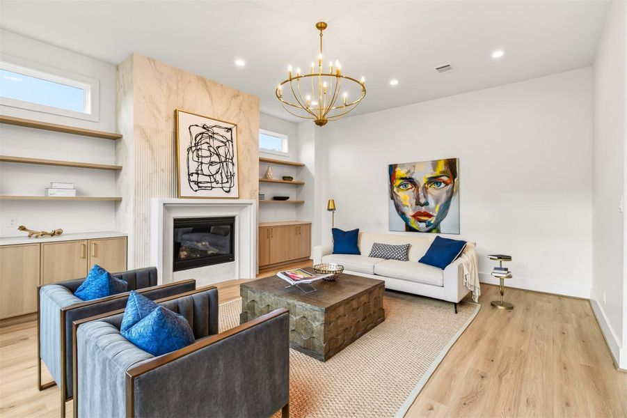 Furnished interior view inside a new home in , Houston (Image 11). Furnished interior view inside a new home in , Houston (Image 11).