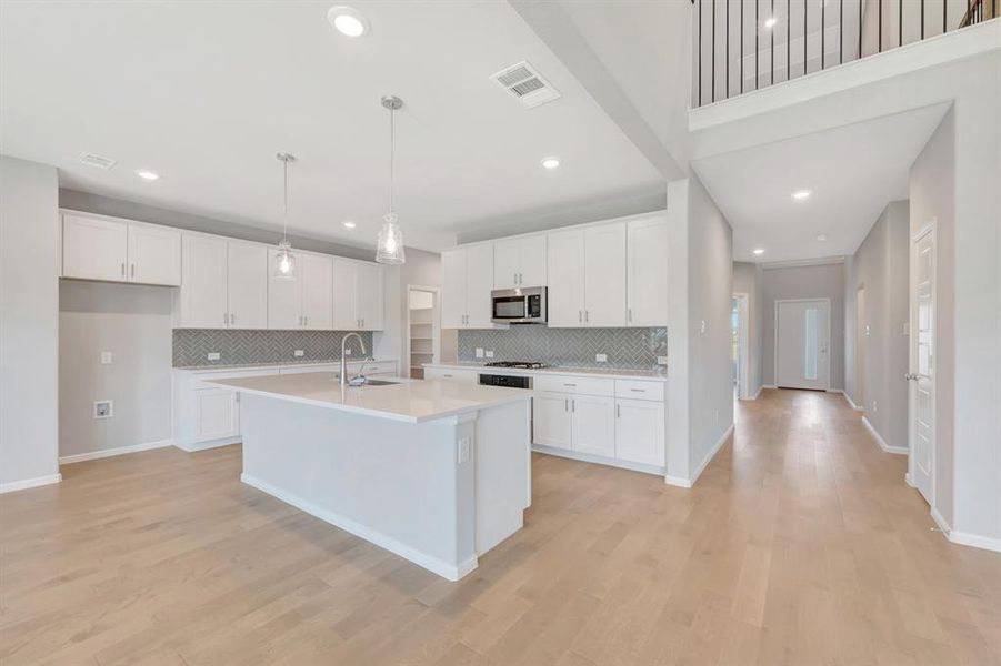 Furnished interior view inside a new home in The Preserve, Justin (Image 6).