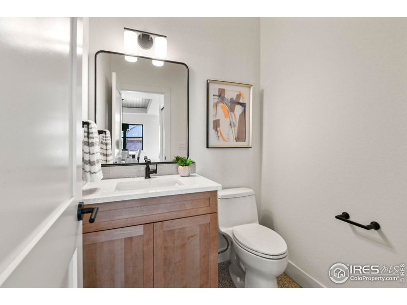 Well-appointed Jack and Jill bathroom with dual access from adjoining bedrooms- ideal for shared living without sacrificing privacy