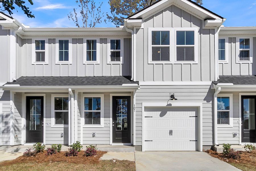 Front exterior of a new home in , Summerville, SC, highlighting curb appeal (Image 1). Front exterior of a new home in , Summerville, SC, highlighting curb appeal (Image 1).