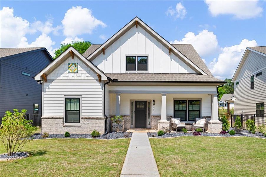 Front exterior of a new home in Ferguson Corners, Emerson, GA, highlighting curb appeal (Image 27).