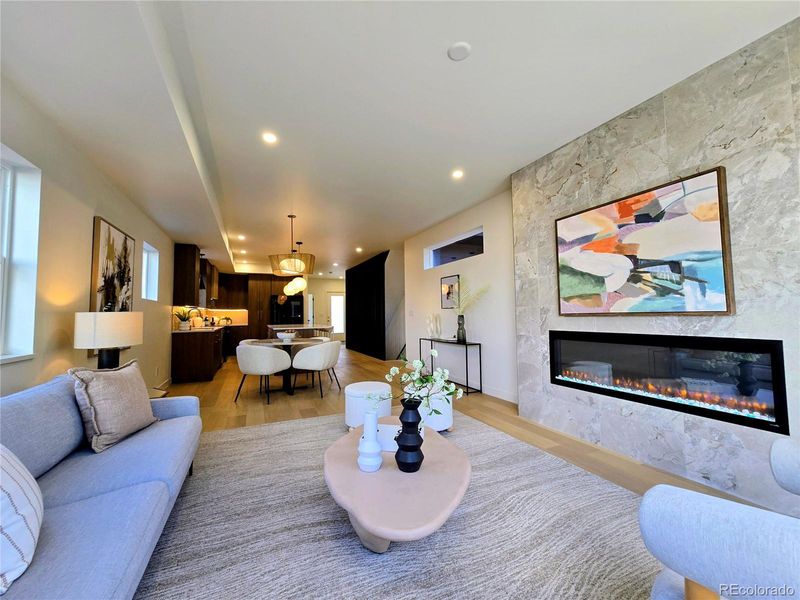 Furnished interior view inside a new home in , Denver (Image 5). Furnished interior view inside a new home in , Denver (Image 5).