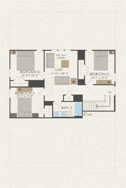 Pulte Homes, Keller floor plan