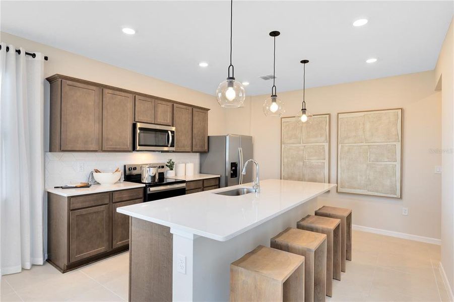 Furnished interior view inside a new home in Tohoqua, Kissimmee (Image 5).
