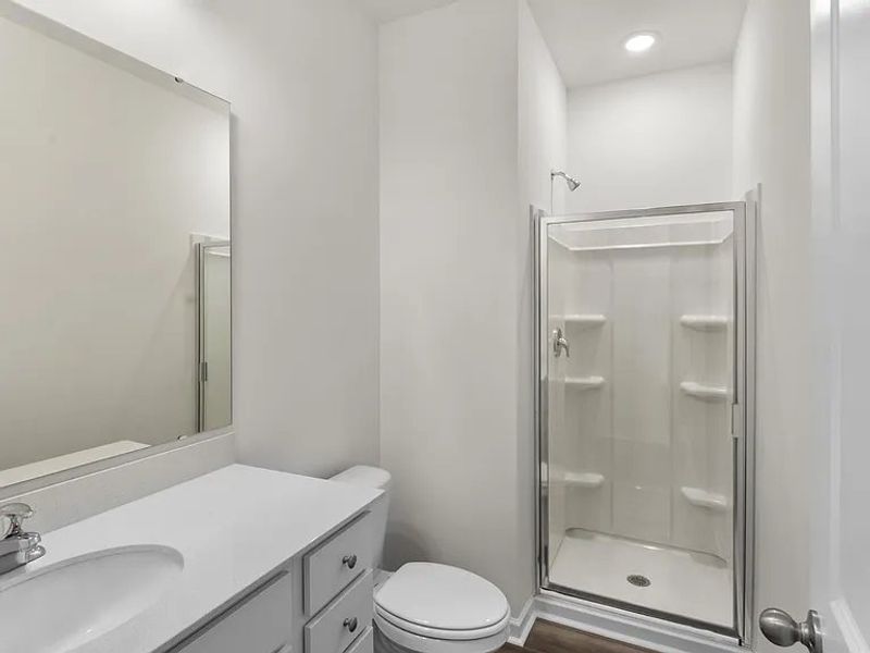 Furnished interior view inside a new home in Providence Station at Trolley Run, Aiken (Image 4).
