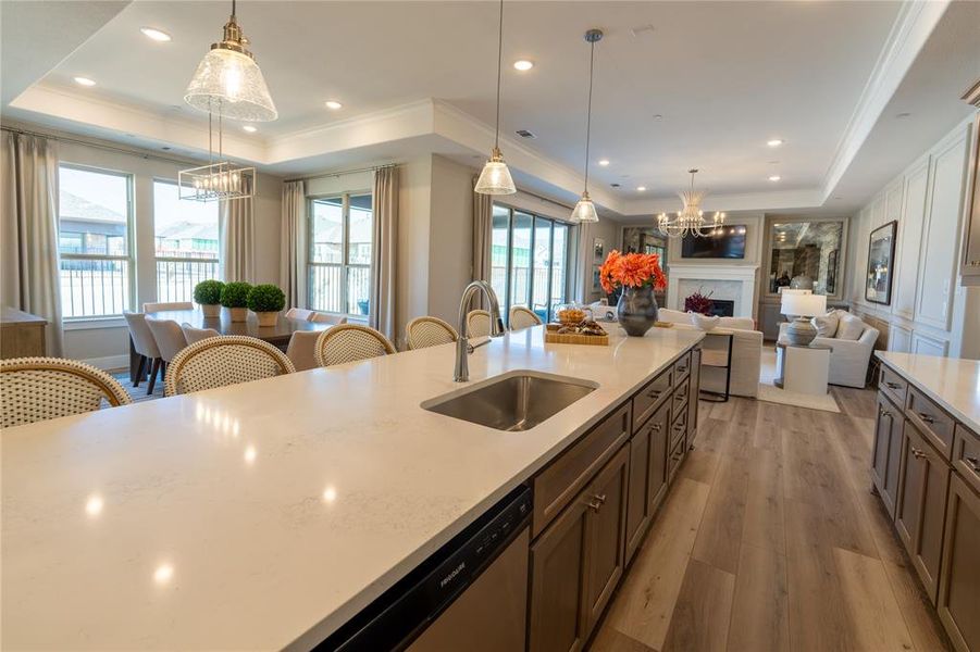 Furnished interior view inside a new home in , Prosper (Image 29).