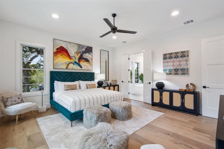 Furnished interior view inside a new home in Spyglass, Austin (Image 32).
