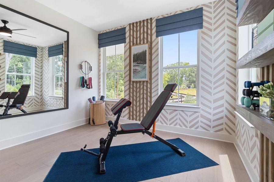 Representative furnished interior of a home built from the The Beasley II by David Weekley Homes in Celesta, Scottdale (Image 7).