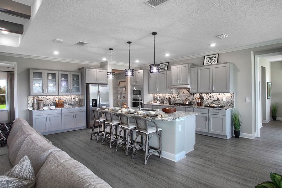 Representative furnished interior of a home built from the Valencia by Colen Built Development, LLC in On Top of the World Communities, Ocala (Image 5).
