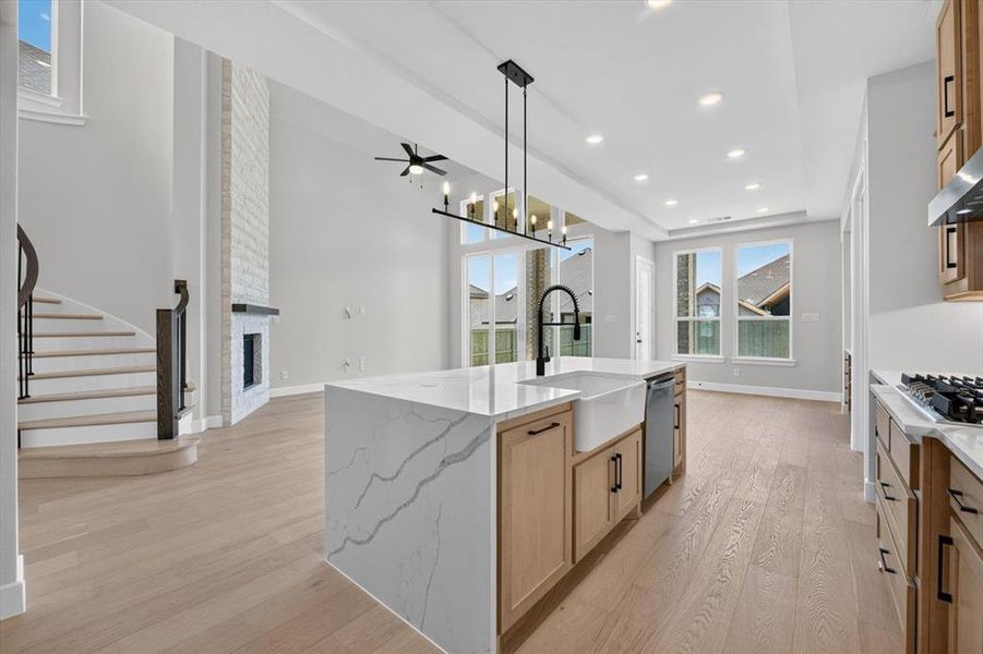 Furnished interior view inside a new home in Pecan Square, Northlake (Image 5).