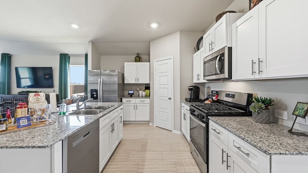Furnished interior view inside a new home in Lonestar at Liberty Trails, Fort Worth (Image 7).