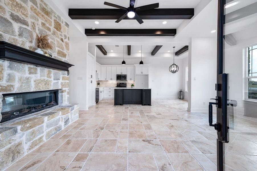Furnished interior view inside a new home in , Needville (Image 10).