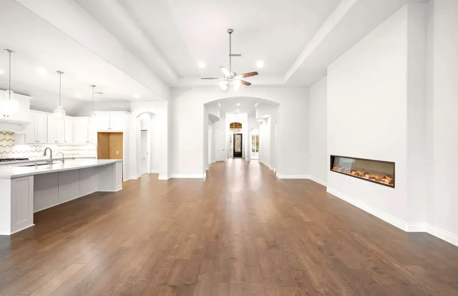 Representative unfurnished interior of a home built from the 3068 by Ravenna Homes in The Woodlands Hills 65′, Willis (Image 35).