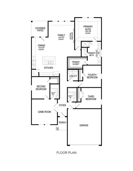 2D floor plan layout for the McKinley Select F by First Texas Homes in Las Lomas, Forney, TX (Image 11).