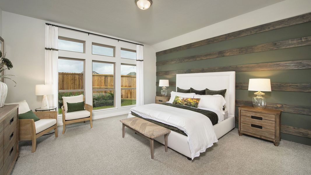 Furnished interior view inside a new home in Briggs Ranch, San Antonio (Image 51).
