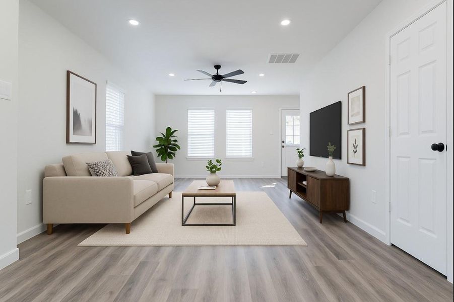 Furnished interior view inside a new home in , Houston (Image 5).