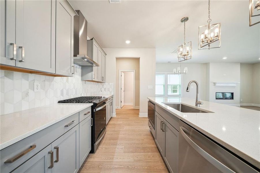 Furnished interior view inside a new home in Hemingway - Cottage Series, Cumming (Image 6). Furnished interior view inside a new home in Hemingway - Cottage Series, Cumming (Image 6).