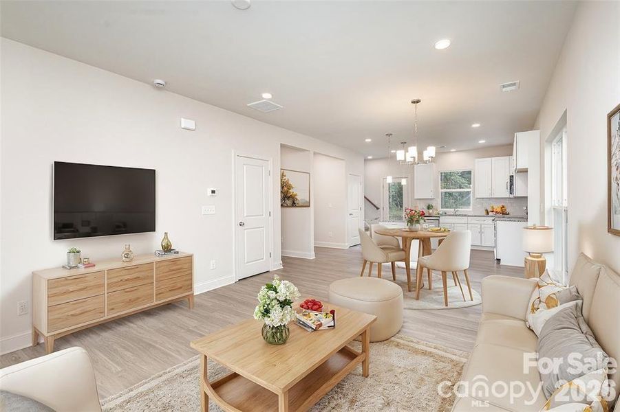 Furnished interior view inside a new home in , Statesville (Image 8).