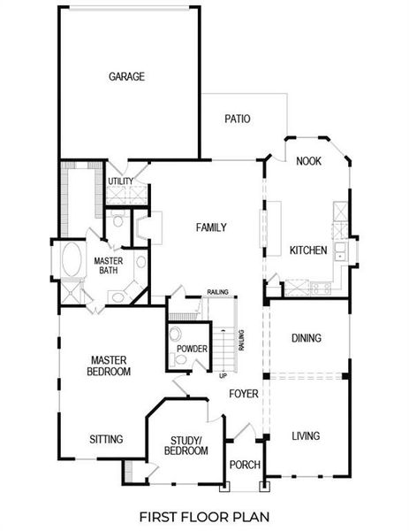 2D floor plan layout of this home in Villages of Creekwood, Frisco, TX (Image 3). 2D floor plan layout of this home in Villages of Creekwood, Frisco, TX (Image 3).