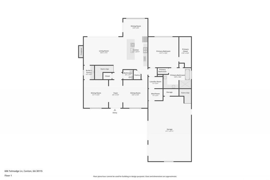 2D floor plan layout of this home in , Canton, GA (Image 5).