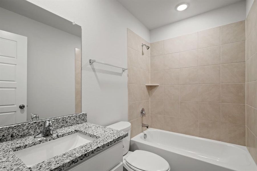 Furnished interior view inside a new home in Burgess Meadows, Cleburne (Image 6). Furnished interior view inside a new home in Burgess Meadows, Cleburne (Image 6).