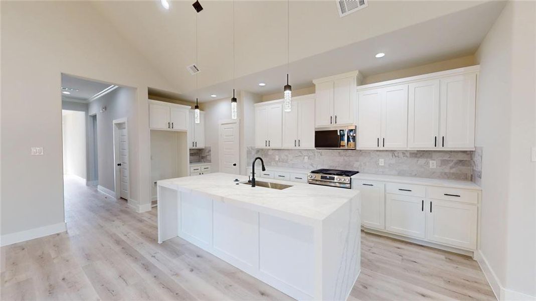 Furnished interior view inside a new home in , Arlington (Image 8). Furnished interior view inside a new home in , Arlington (Image 8).