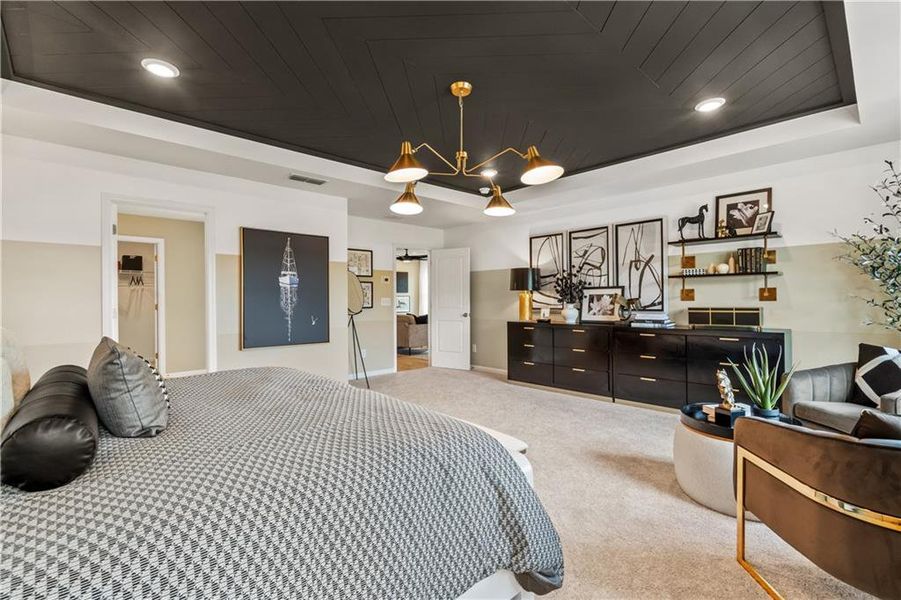 Furnished interior view inside a new home in Enclave at Evergreen, Fairburn (Image 34).