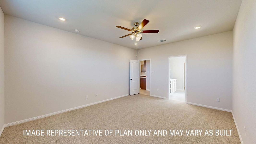 Representative unfurnished interior of a home built from the Parker II by D.R. Horton in Sterling Meadows, Salado (Image 13). Representative unfurnished interior of a home built from the Parker II by D.R. Horton in Sterling Meadows, Salado (Image 13).