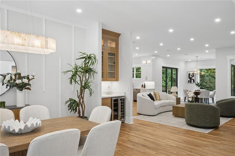 Furnished interior view inside a new home in , Atlanta (Image 14).