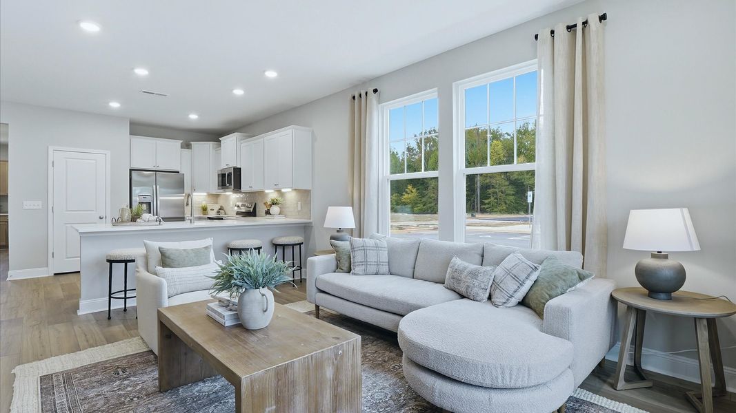 Representative furnished interior of a home built from the Winchester by DRB Homes in Mason Grove, Franklinton (Image 25).