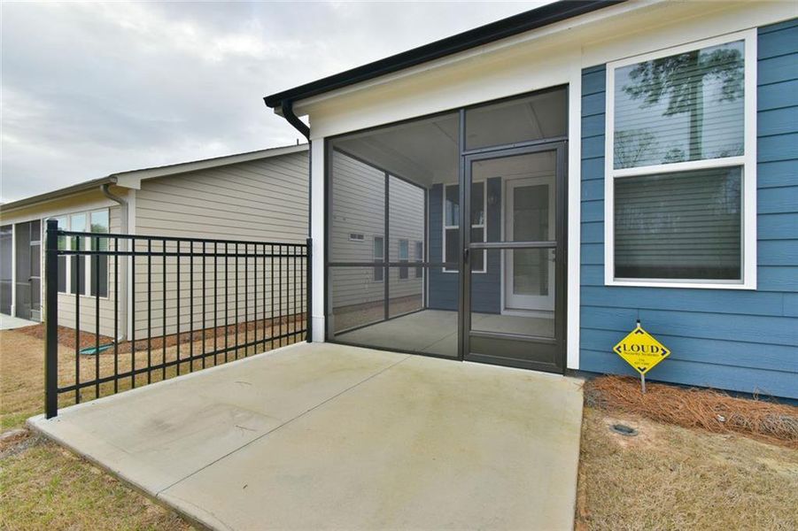 Exterior details and patio area of a home in , Hoschton (Image 19).