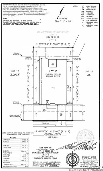 2D floor plan layout of this home in Homestead 65', Schertz, TX (Image 3).