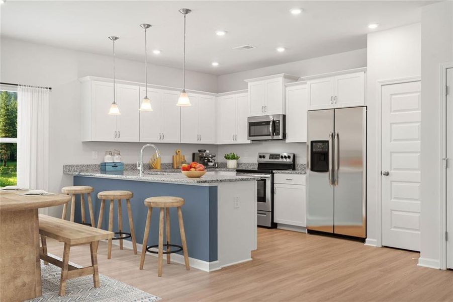 Furnished interior view inside a new home in Sanders Park, Austell (Image 5).
