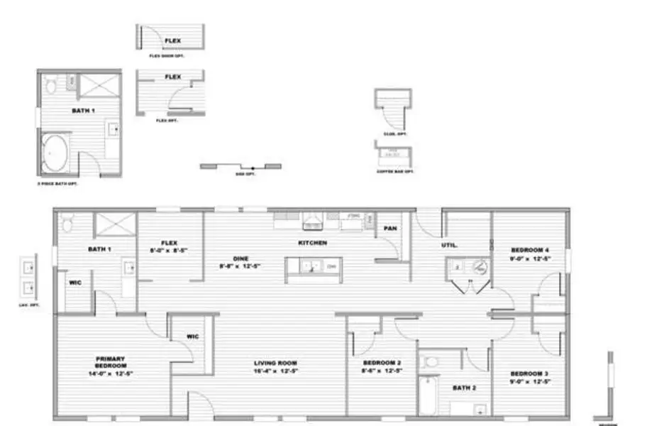 2D floor plan layout of this home in , Hartwell, GA (Image 4). 2D floor plan layout of this home in , Hartwell, GA (Image 4).