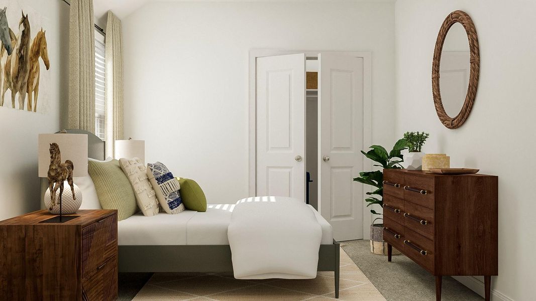 Furnished interior view inside a new home in Lively Ranch: Brookstone Collection, Georgetown (Image 12).