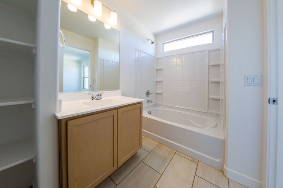 Furnished interior view inside a new home in Rancho Santa Rosa, Maricopa (Image 12).