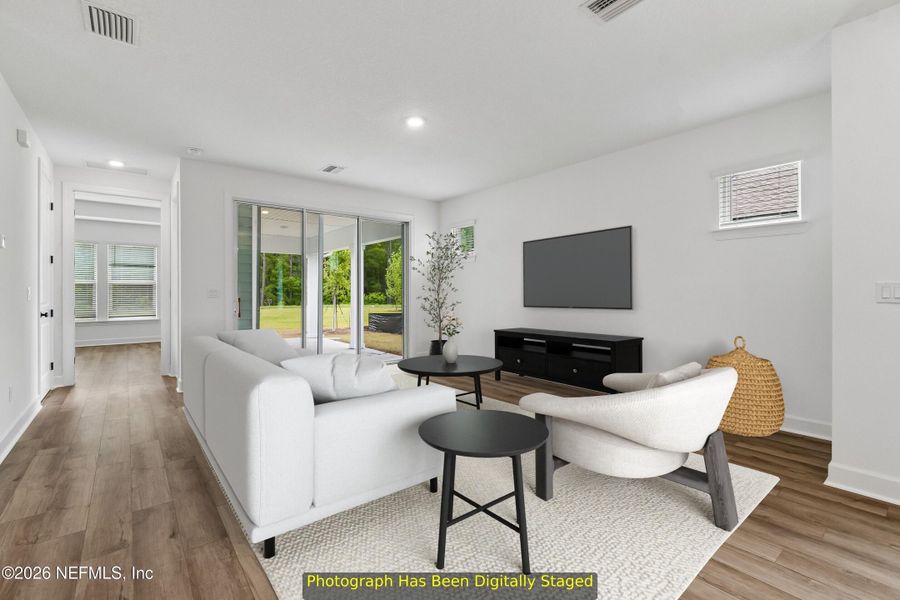 Furnished interior view inside a new home in Westerly Park at Wildlight – Villa Collection, Yulee (Image 10). Furnished interior view inside a new home in Westerly Park at Wildlight – Villa Collection, Yulee (Image 10).