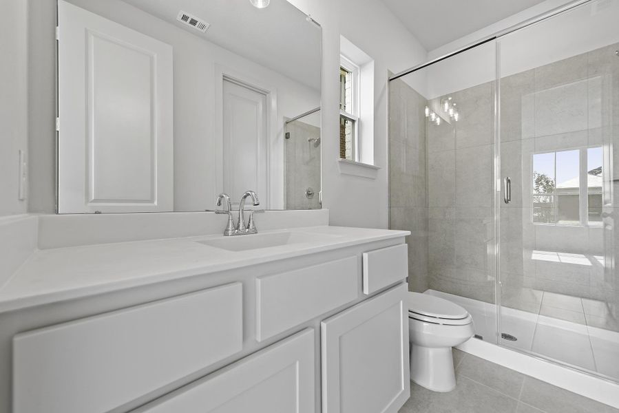 Furnished interior view inside a new home in Bridgeland, Cypress (Image 6).