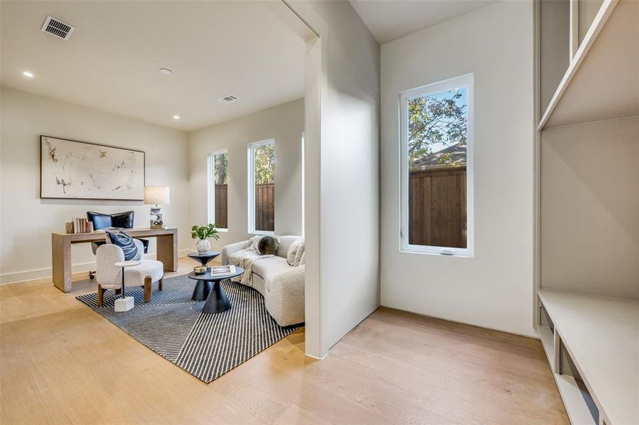 Furnished interior view inside a new home in , Dallas (Image 16).